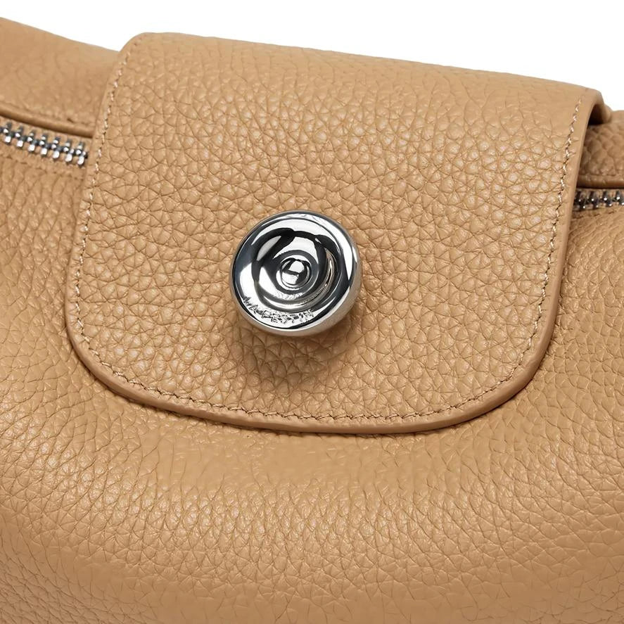 Luxurious Leather Crossbody Shoulder Bag for Women in Brown Colour