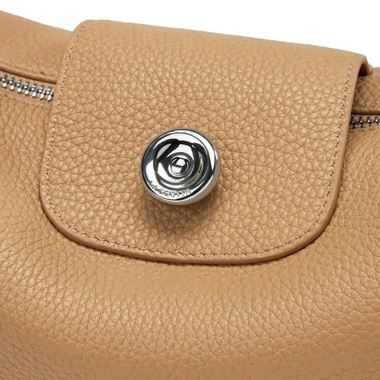 Luxurious Leather Crossbody Shoulder Bag for Women in Brown Colour