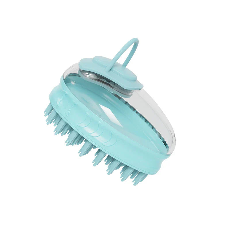 Premium pet bathing brush with massage bristles for soothing and grooming your furry friend