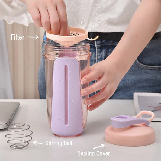 Premium 680ml large capacity protein shaker bottle with leak-proof design and mixing ball for smooth blending