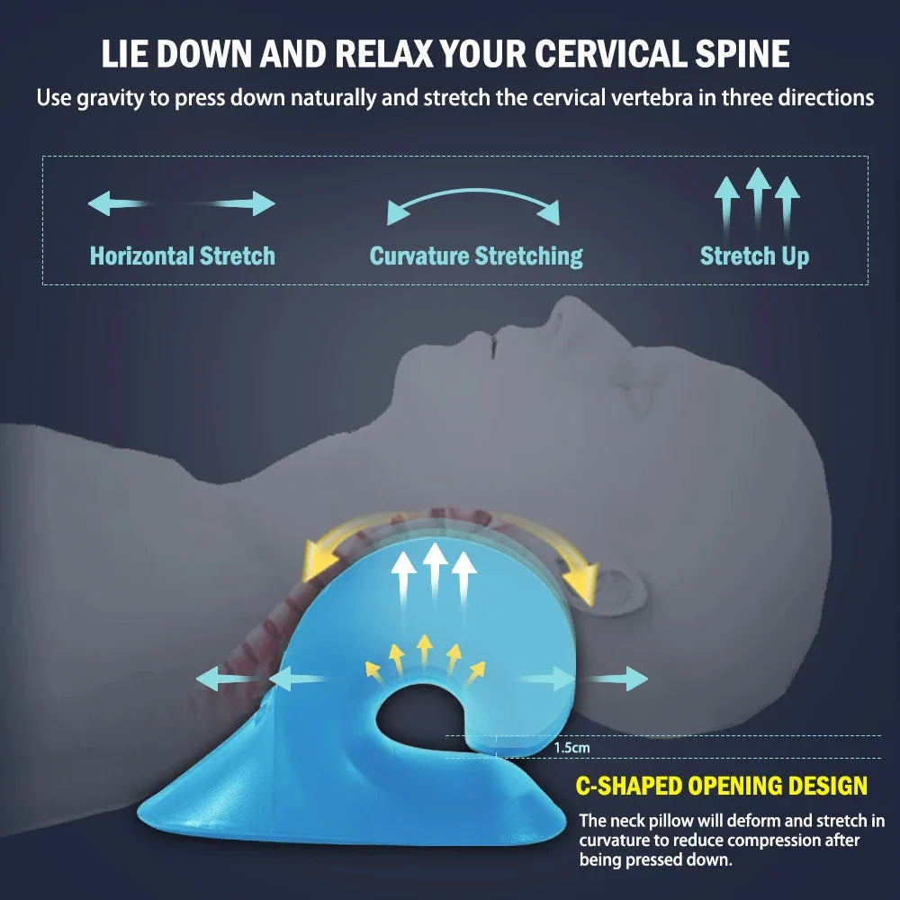 Premium Cervical Comfort Stretcher to alleviate neck pain and improve posture