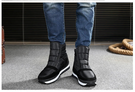 Men's winter shoes with a unique and stylish design, thick soles for warmth and comfort, and a variety of colour options