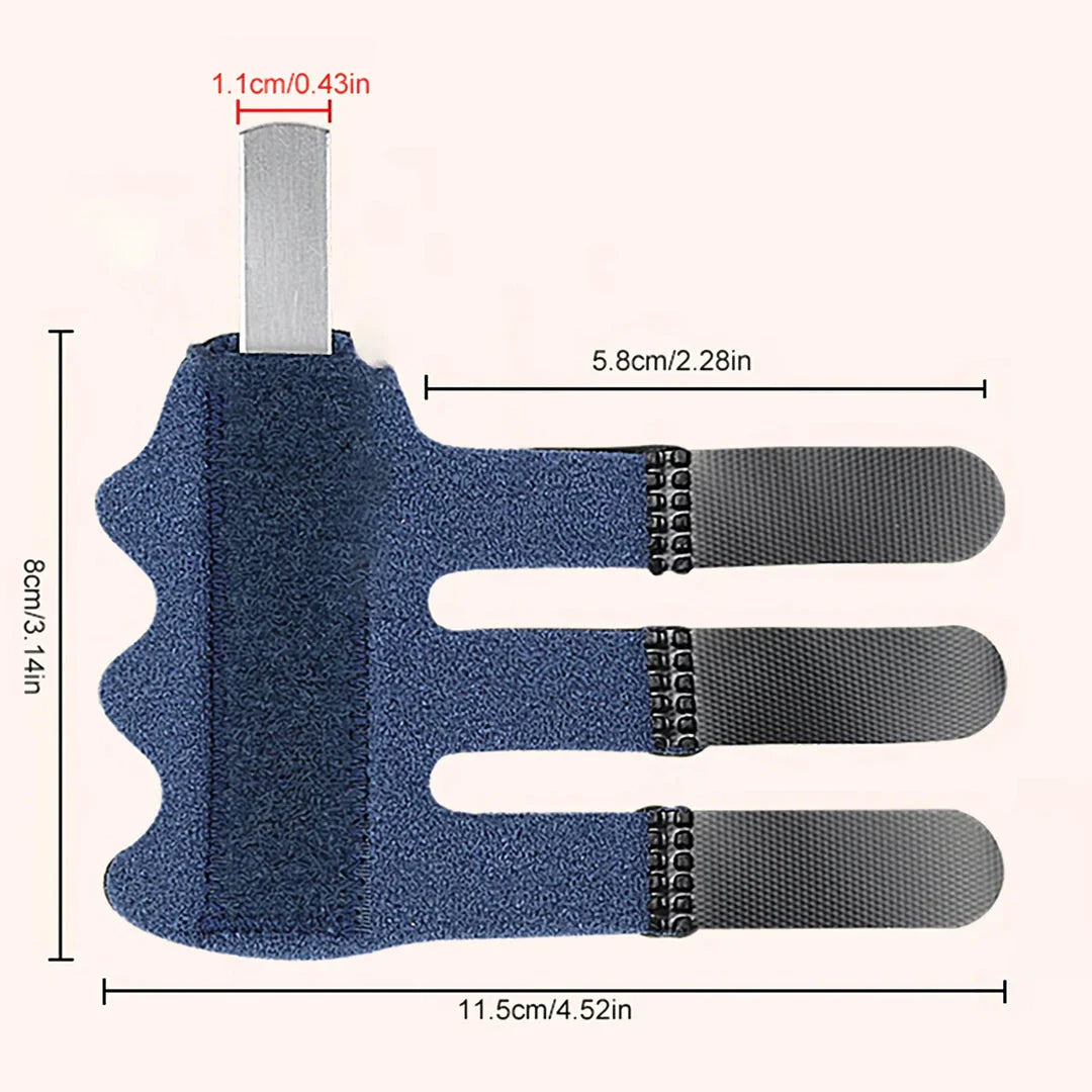Premium Adjustable Finger Splint with Detachable Aluminium Bar for Customisable Support and Protection