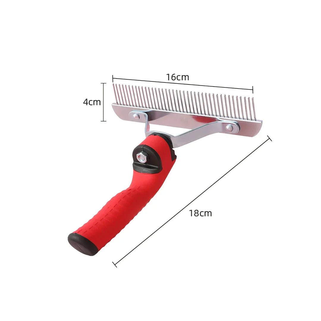 Premium Extra-Large Dog Grooming Rake Comb for Shedding Control and Coat Maintenance of Large Breed Dogs