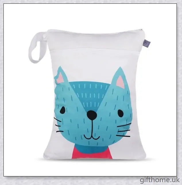 Waterproof nappy bag with multiple pockets and adjustable strap for easy travel with baby