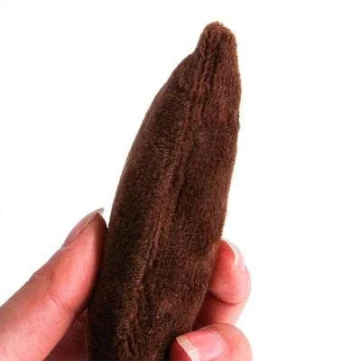 Soft, cuddly catnip-filled plush toy in a grey cotton colour, designed to captivate and entertain your feline friend.