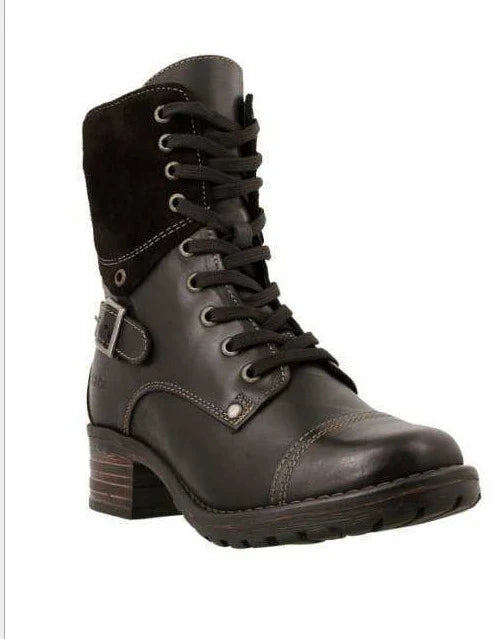 Stylish Martin boots with chic belt buckle accent, made with durable artificial PU upper and rubber sole for comfort and versatility.