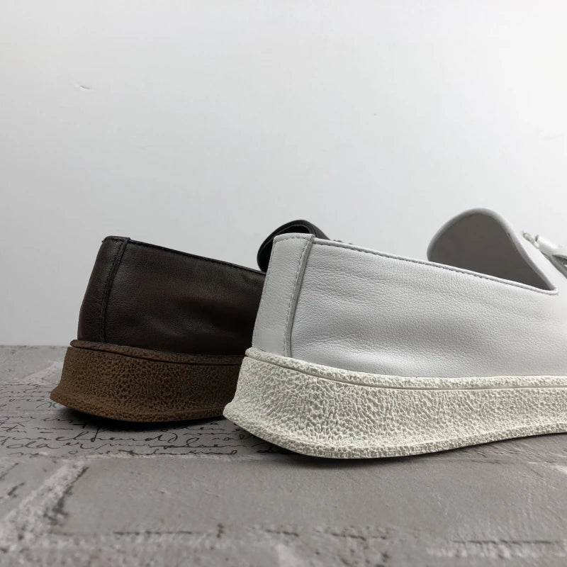 Premium leather shoes with breathable design and classic colours