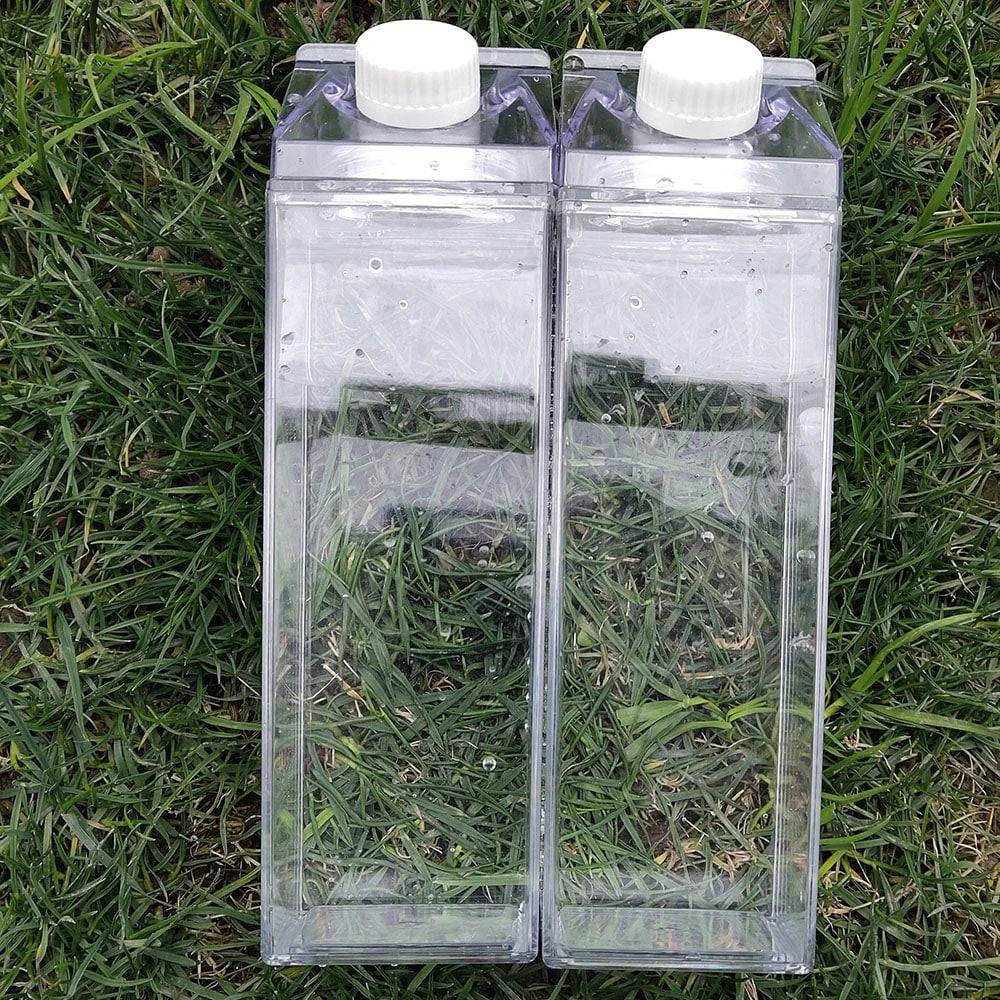 Premium transparent water bottle made with eco-friendly materials, featuring a crystal-clear design and durable construction for everyday hydration
