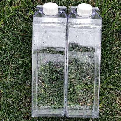 Premium transparent water bottle made with eco-friendly materials, featuring a crystal-clear design and durable construction for everyday hydration