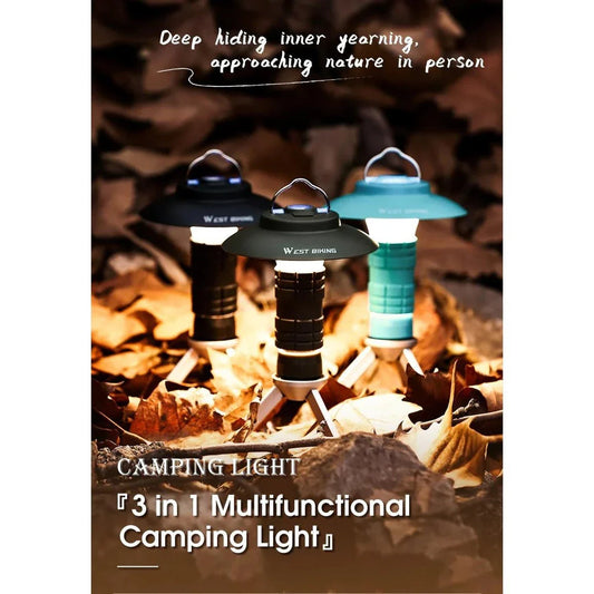 Powerful and Portable LED Camping Lantern with Magnetic Base for Outdoor Adventures