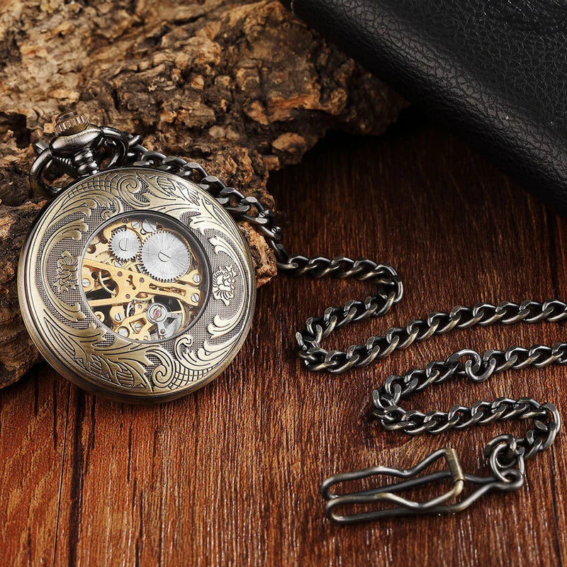 GiftHome UK Exquisite Vintage-Style Pocket Watch Necklace: A Timeless Treasure