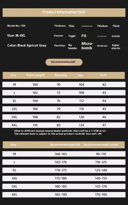 Comfortable striped straight-leg casual trousers in various colours and sizes