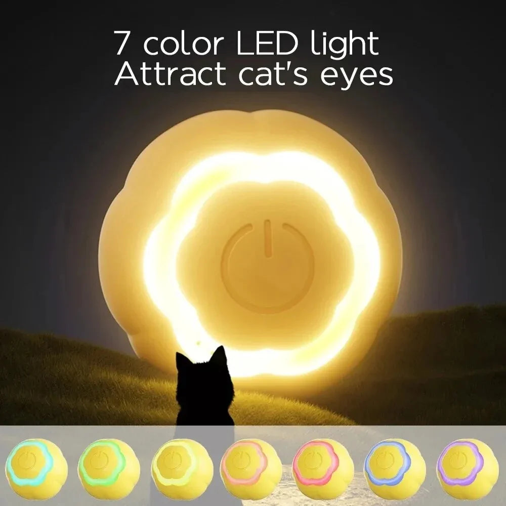 Intelligent LED Cat Toy Ball with dynamic movements and vibrant lights to engage your cat's natural hunting instincts