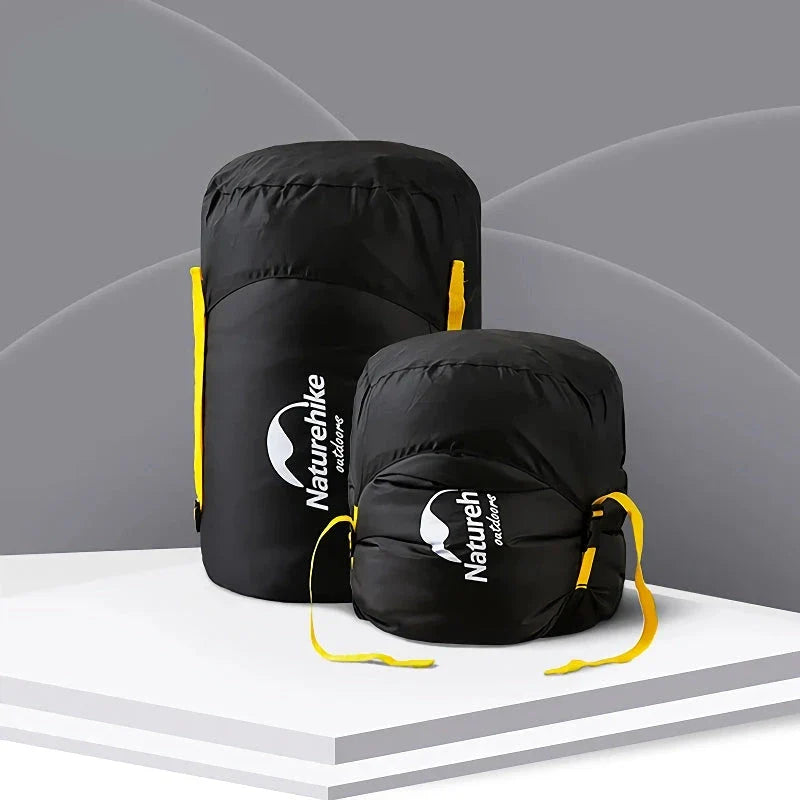 Versatile Splash-Proof Compression Storage Sack for Sleeping Bags - Durable Nylon Design, Water-Resistant, Optimal Compression, Lightweight and Portable