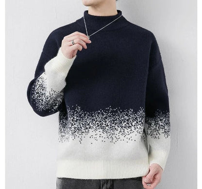 Premium velvet jumper in sand brown colour, featuring a relaxed, cosy fit and luxurious, insulating design for comfortable winter wear.