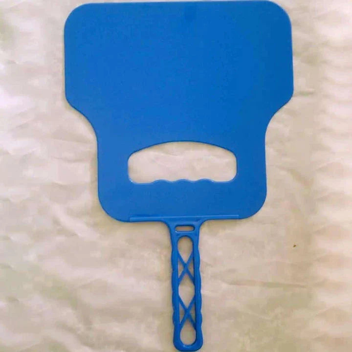 Premium outdoor BBQ hand fan made of heat-resistant plastic with strong airflow for quickly igniting charcoals and reviving wood fires
