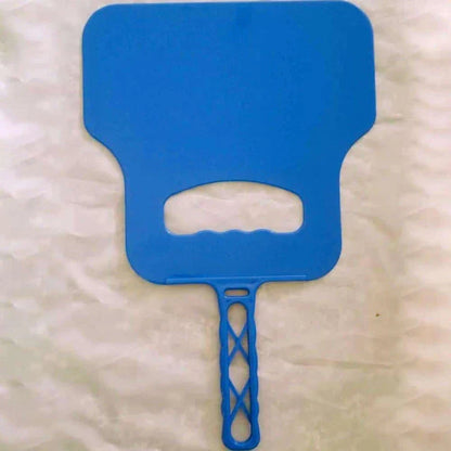 Premium outdoor BBQ hand fan made of heat-resistant plastic with strong airflow for quickly igniting charcoals and reviving wood fires