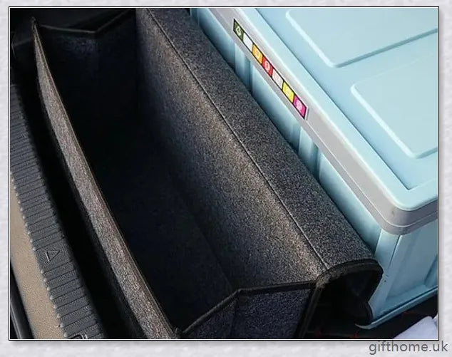 Premium felt car storage organiser with foldable, compact design for tidy car interiors