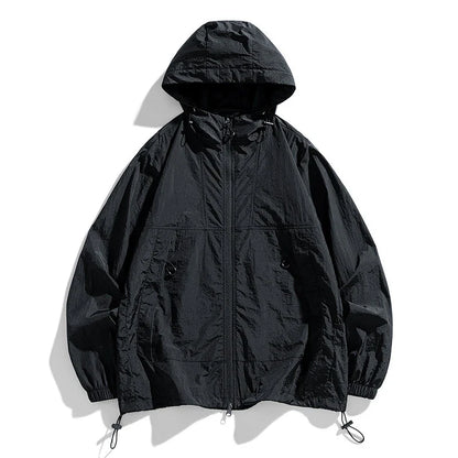 A lightweight, versatile outdoor jacket made from premium nylon fabric, perfect for British adventures and outdoor activities.