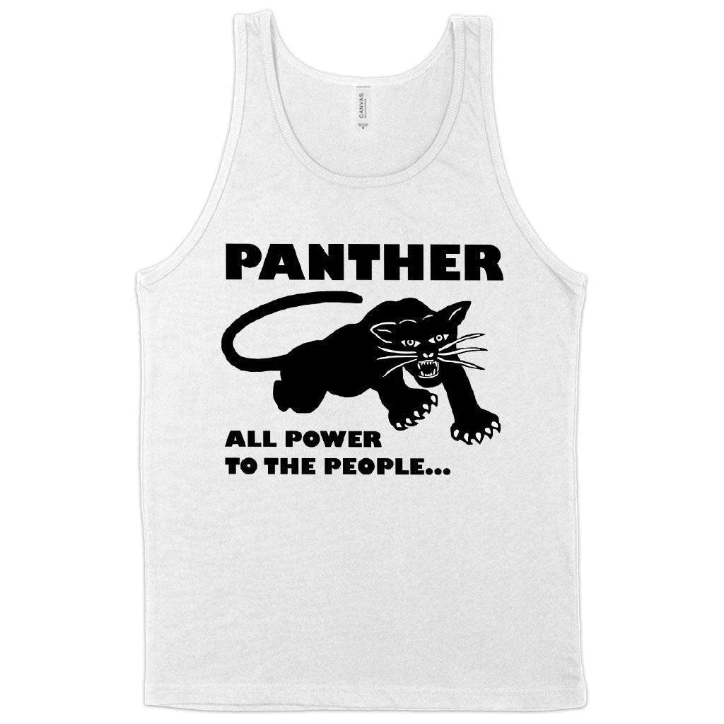 Black Panther Men's Tank Top with Iconic Panther Graphic Design in Soft, Flexible Cotton