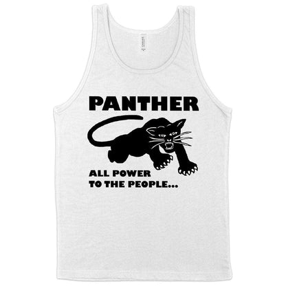 Black Panther Men's Tank Top with Iconic Panther Graphic Design in Soft, Flexible Cotton