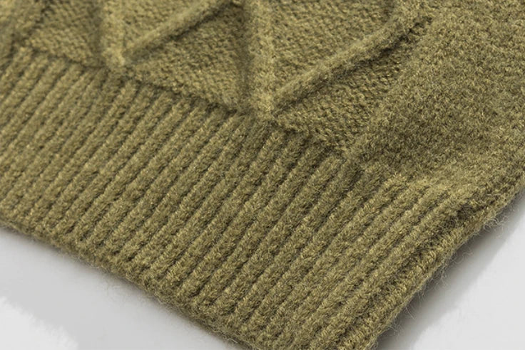 A premium men's knitted jumper in timeless colours, featuring a relaxed, flattering fit and soft, durable polyester fibre fabric for superior comfort and style.