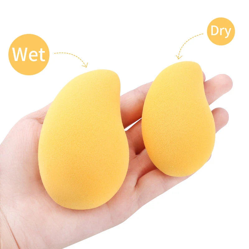 Premium Mango-Shaped Makeup Sponge for Seamless Blending and Flawless Makeup Application
