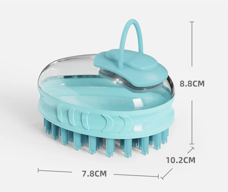 Premium pet bathing brush with massage bristles for soothing and grooming your furry friend