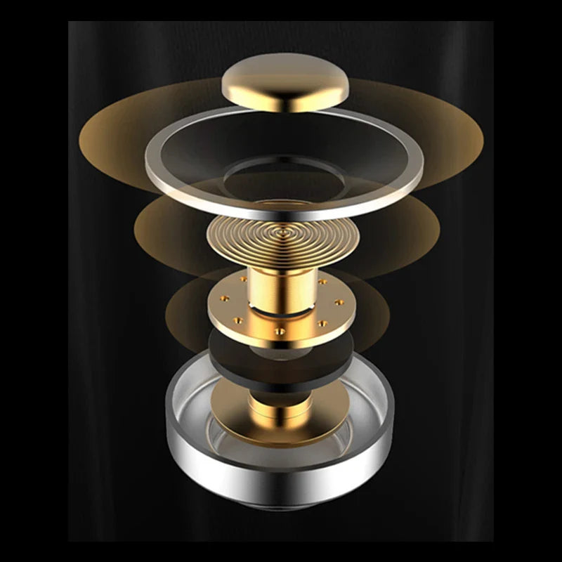 Stylish mushroom-inspired wireless earbuds with built-in night light, featuring powerful 5W speakers and Bluetooth 5.0 connectivity.