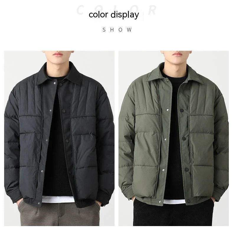 A premium lightweight down jacket in a sleek, tailored design for the stylish British gentleman