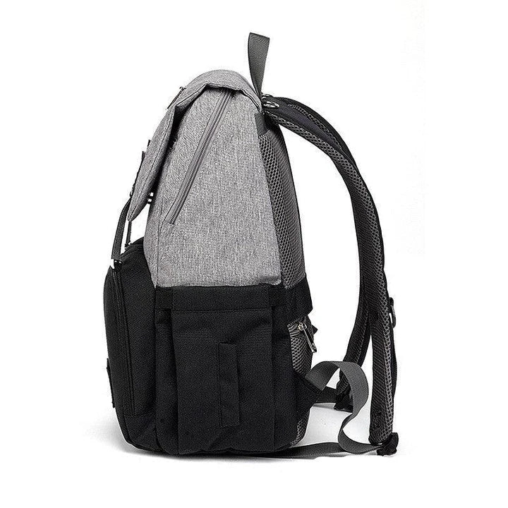 A stylish and practical mummy backpack with multiple pockets, perfect for organising and transporting all your parenting essentials.