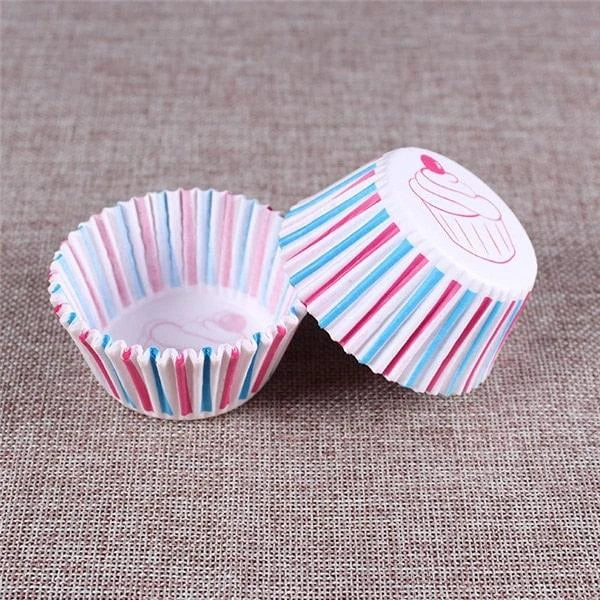 Premium British-made paper cupcake liners in a mixed colour pack, perfect for baking delicious treats at home