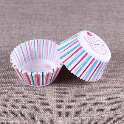 Premium British-made paper cupcake liners in a mixed colour pack, perfect for baking delicious treats at home