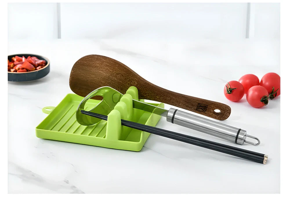 Premium Heat-Resistant Drip Pad Utensil Rest in various colours for a tidy and organised kitchen
