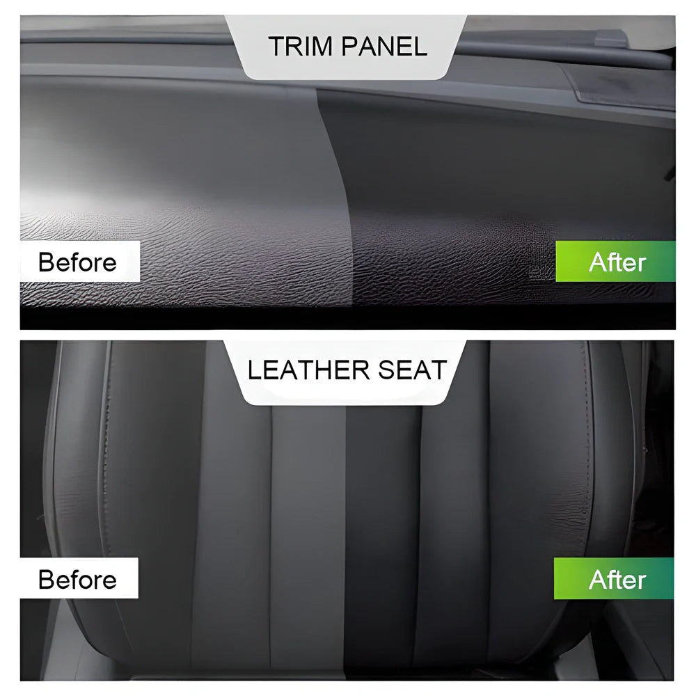 Premium Car Interior Refurbishing & Cleaning Kit (2 Pack) - Restore faded plastic surfaces and maintain a showroom-fresh look for your car's interior