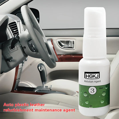 Premium Car Interior Refurbishing & Cleaning Kit (2 Pack) - Restore faded plastic surfaces and maintain a showroom-fresh look for your car's interior