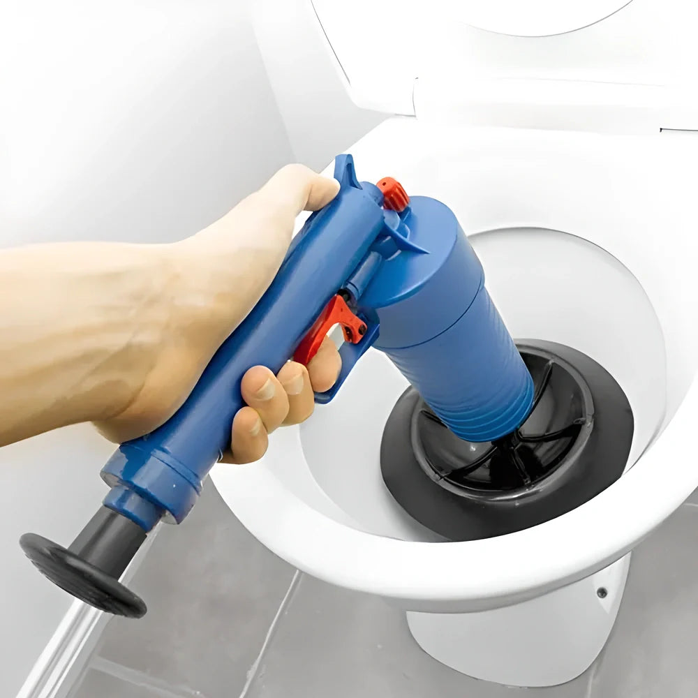 High-Powered Drain Pipe Cleaning Gun with Powerful Blasting Action and Adjustable Suction Settings