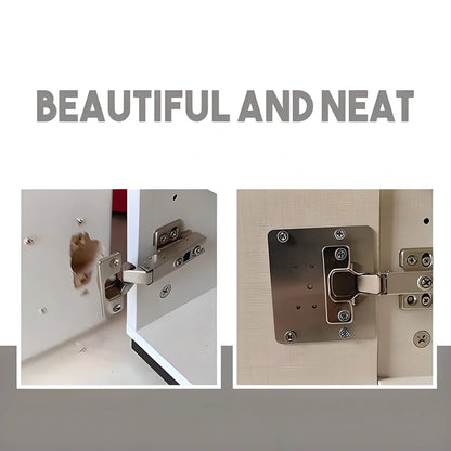 Premium Hinge Repair Kit - High-Quality Stainless Steel Plate for Quick and Easy Furniture Hinge Repair