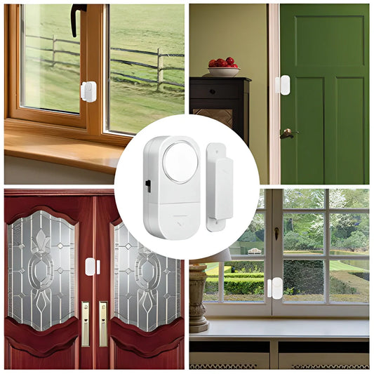 Premium Magnetic Sensor Alarm System with 90 dB Siren, Easy Installation, and 10-Pack for Complete Home Protection