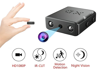 HomeSecurity HD 1080P Night Vision and Motion Detection Mini Camera Recorder with high-quality video, extended night vision, and intelligent motion sensing capabilities