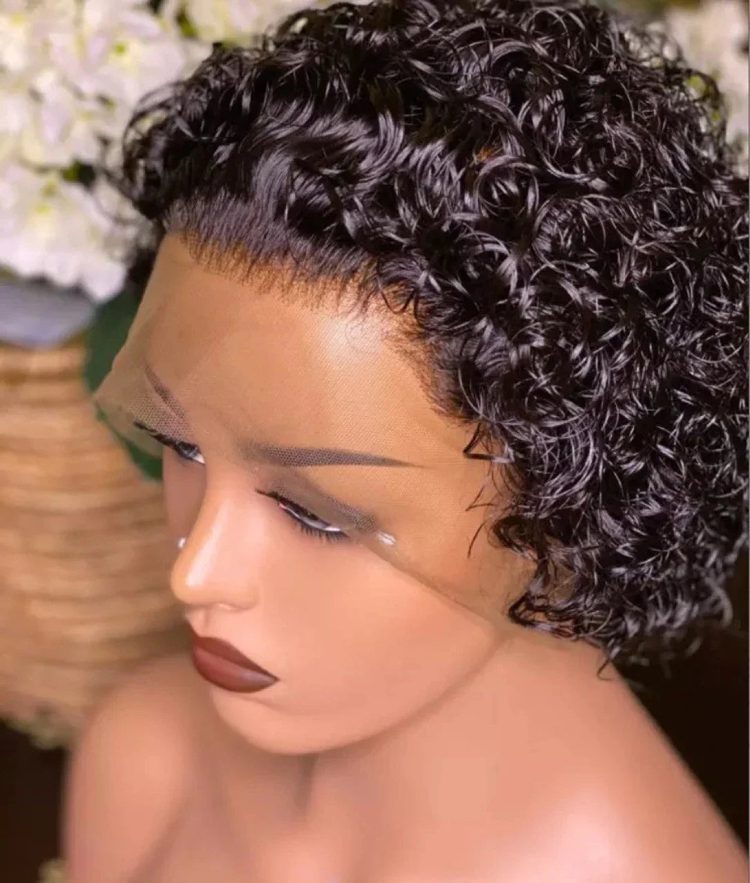 Luxurious Piano Colour Curly Wig with Lace Front, featuring a natural-looking hairline and long, cascading curls for a stunning transformation.