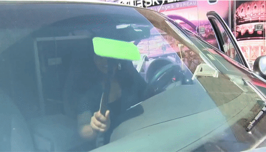 Premium car window cleaning brush with built-in water mister and swivel head for effective, streak-free window cleaning