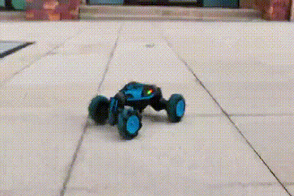 A high-performance gesture controlled robot car with omnidirectional Mecanum wheels, powerful 4WD system, and durable double-sided design