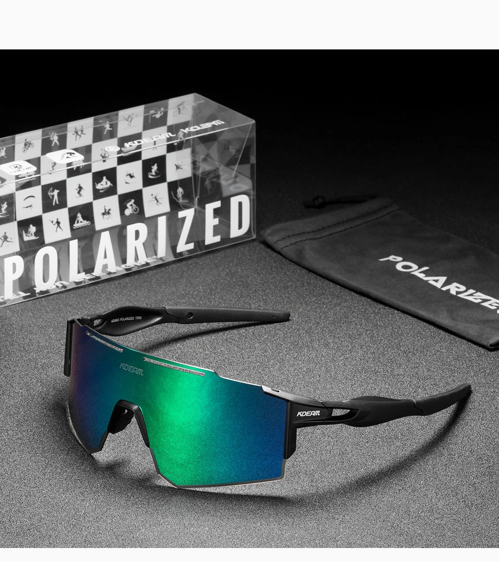 BARCUR Ultralight TR90 Polarised Sunglasses with durable frames and glare-reducing lenses for men's outdoor activities