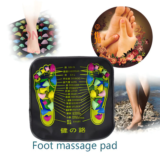 Deluxe Japanese Zen Reflexology and Foot Massage Mat with customisable stone patterns for improved circulation and foot health