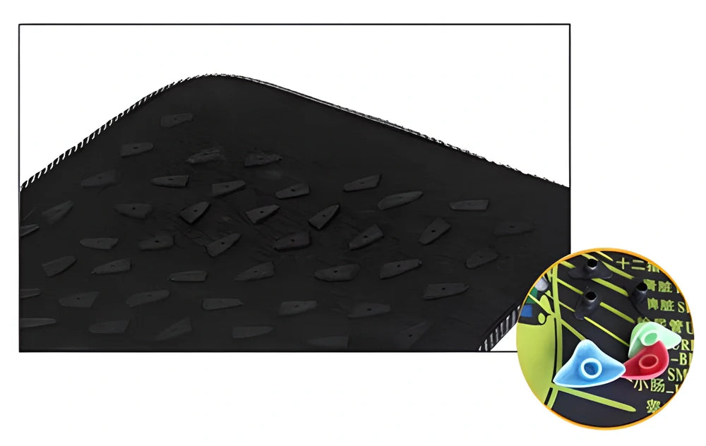 Deluxe Japanese Zen Reflexology and Foot Massage Mat with customisable stone patterns for improved circulation and foot health