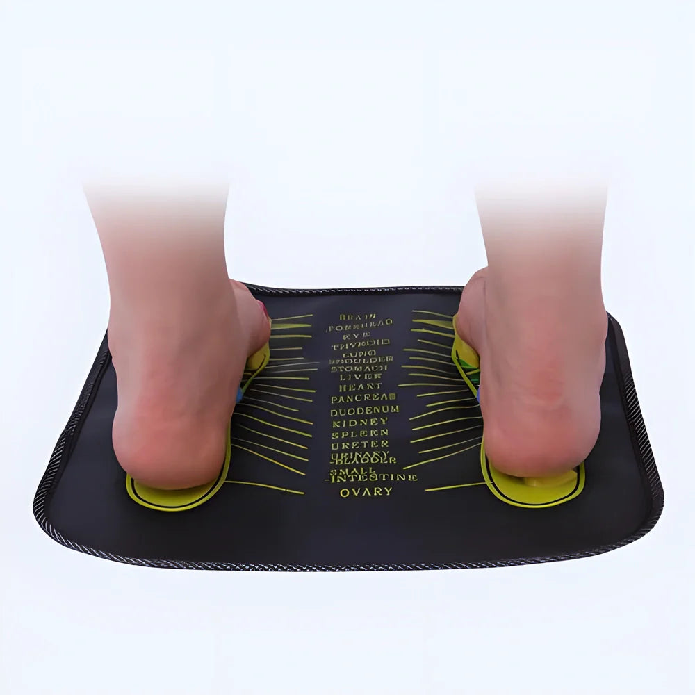 Deluxe Japanese Zen Reflexology and Foot Massage Mat with customisable stone patterns for improved circulation and foot health