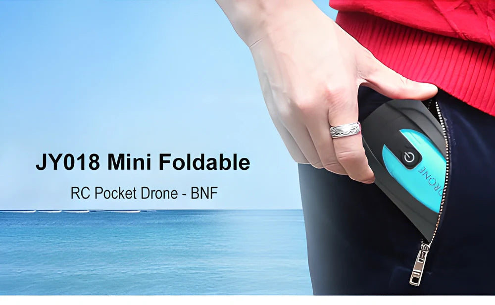 Compact and foldable RC drone with 720p camera, ideal for capturing aerial photos and videos