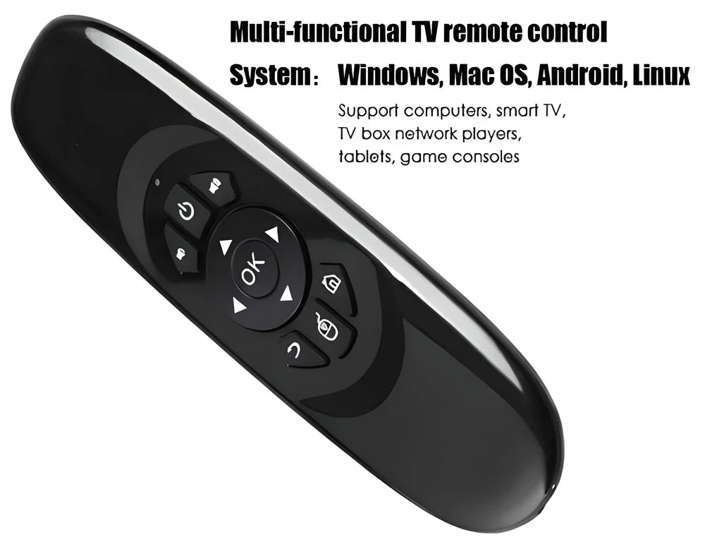 Keymote™ C120 BT Smart Air-Mouse - a wireless keyboard, mouse, and remote control in one versatile device